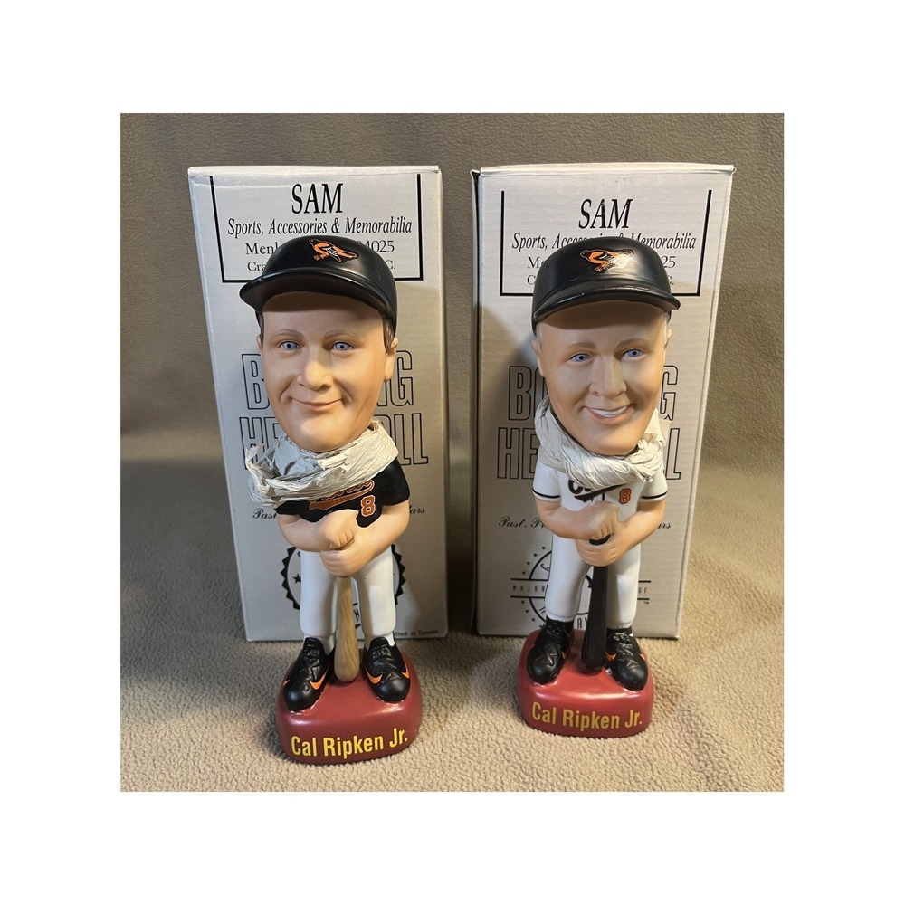 Cal Ripken Jr Baltimore Orioles SAM Bobblehead Set Home Away Jerseys‎ with Boxes